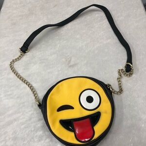 Olivia Miller Emoji crossbody bag purse w/chain
